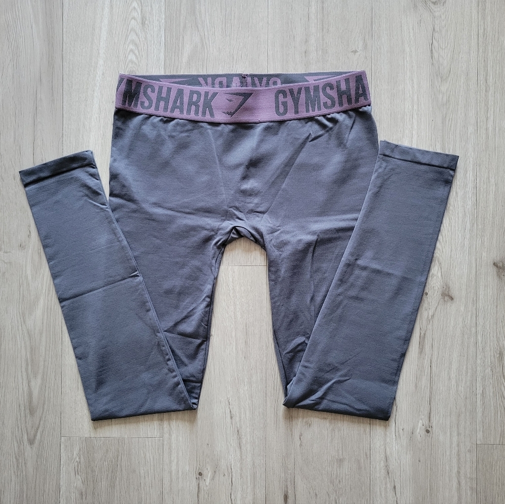 Gymshark Fit Seamless Leggings Medium Dark Grey and Purple